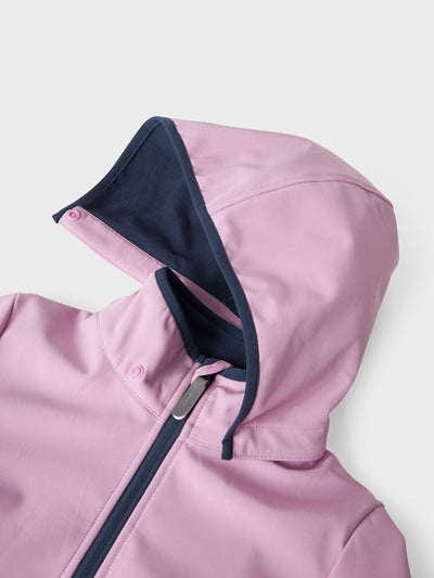 Name it Girls Waterproof Softshell Jacket - Light Pink