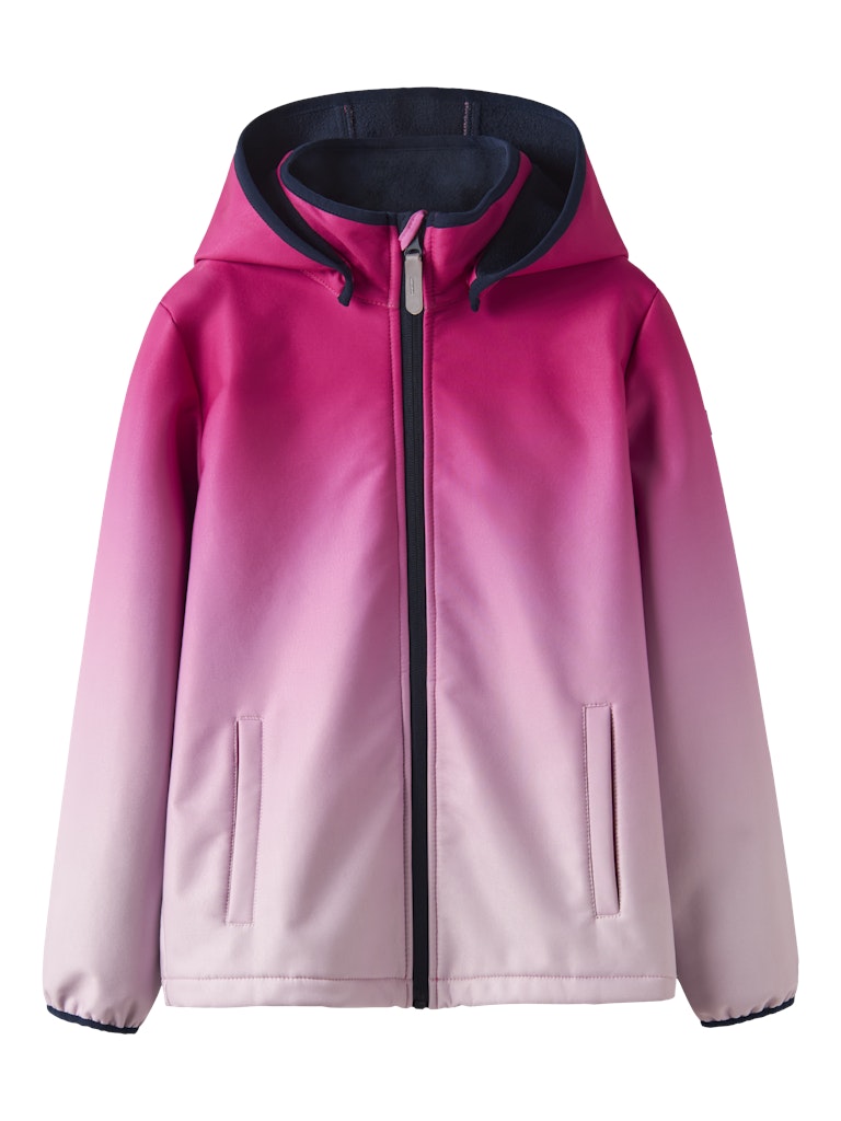 Name it Toddler Girls Waterproof Softshell Jacket - Dipdye Pink