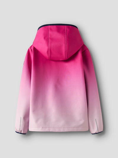 Name it Toddler Girls Waterproof Softshell Jacket - Dipdye Pink