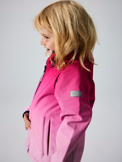 Name it Toddler Girls Waterproof Softshell Jacket - Dipdye Pink