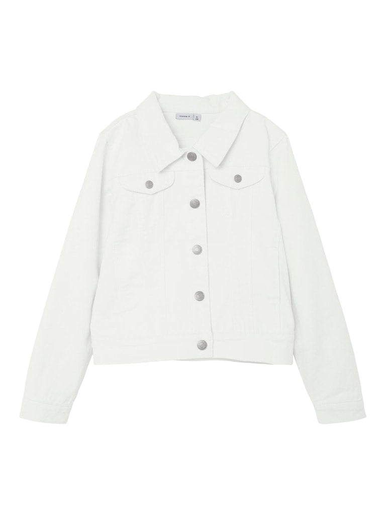 Name it Girls Cotton Twill Jacket - White
