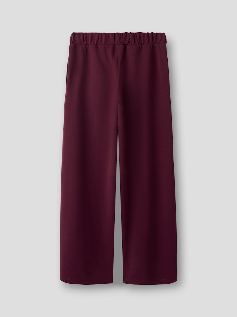 Name it Girls Wide Leg Trousers - Burgundy