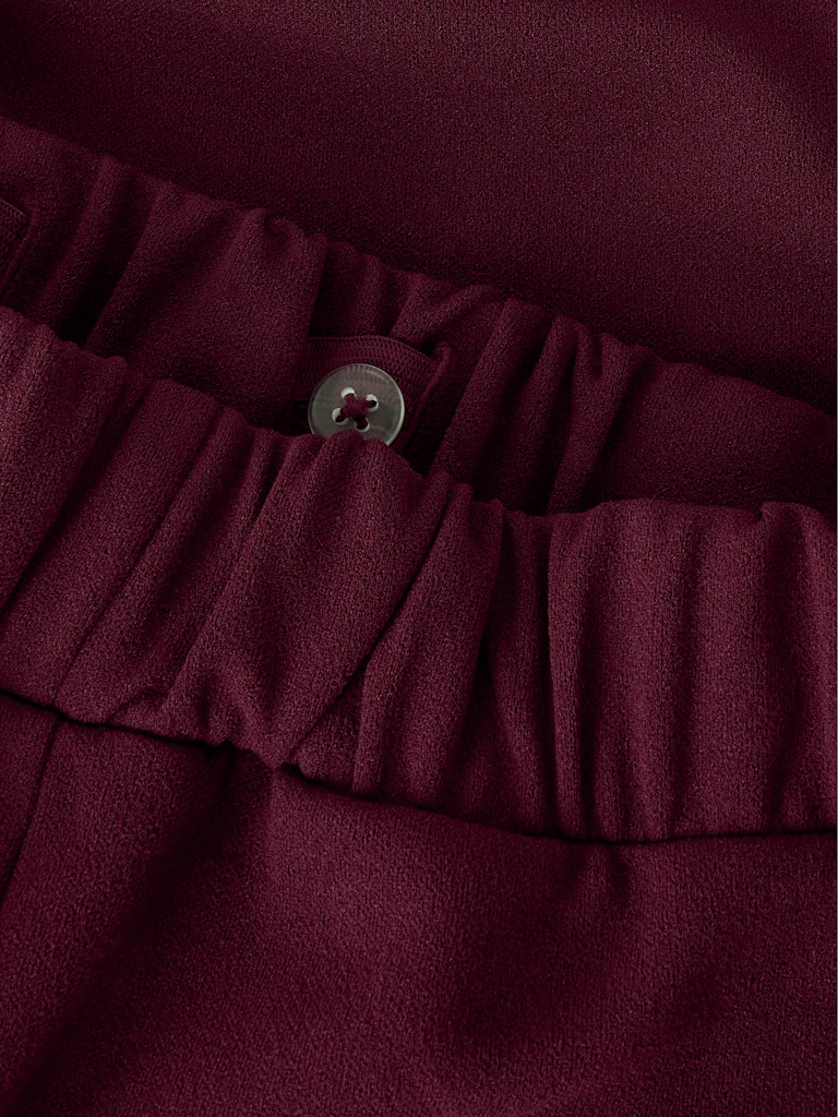 Name it Girls Wide Leg Trousers - Burgundy