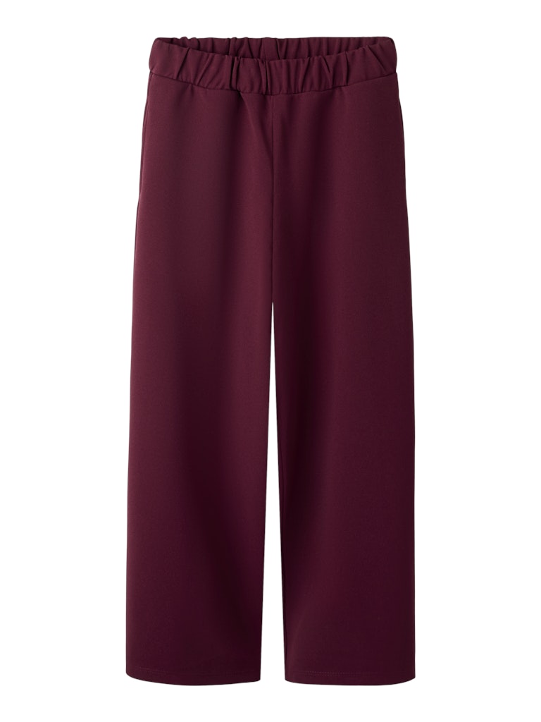 Name it Girls Wide Leg Trousers - Burgundy