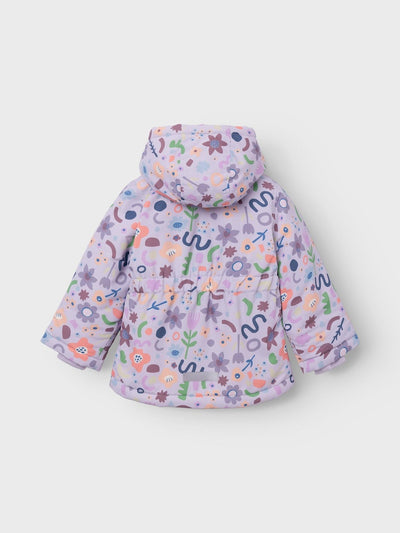 Girls Showerproof Winter Padded Jacket - Lilac