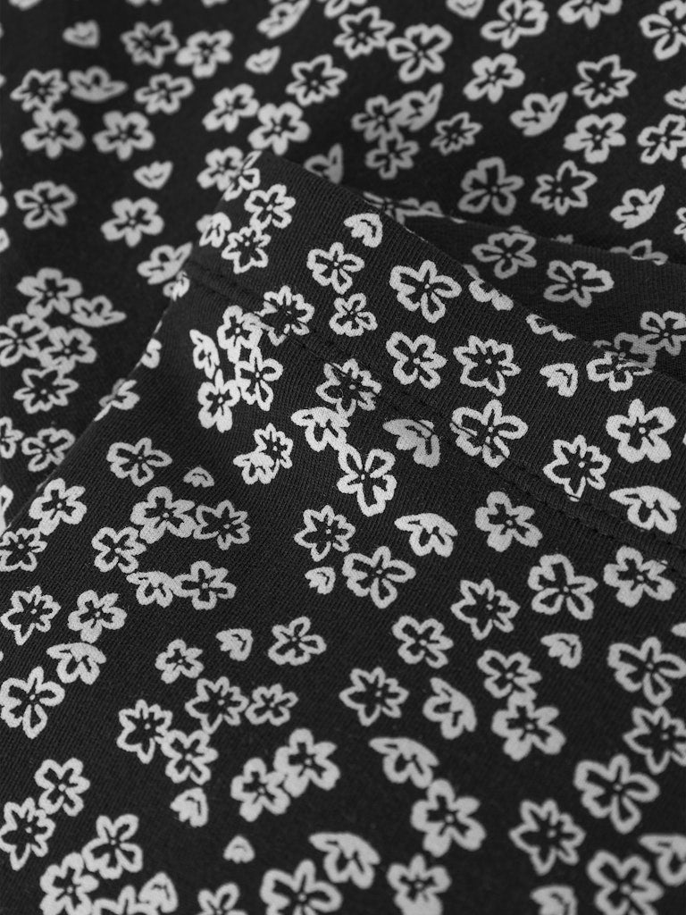 Name it Girls Black Floral Winter Legging with Brushed Inner Feel