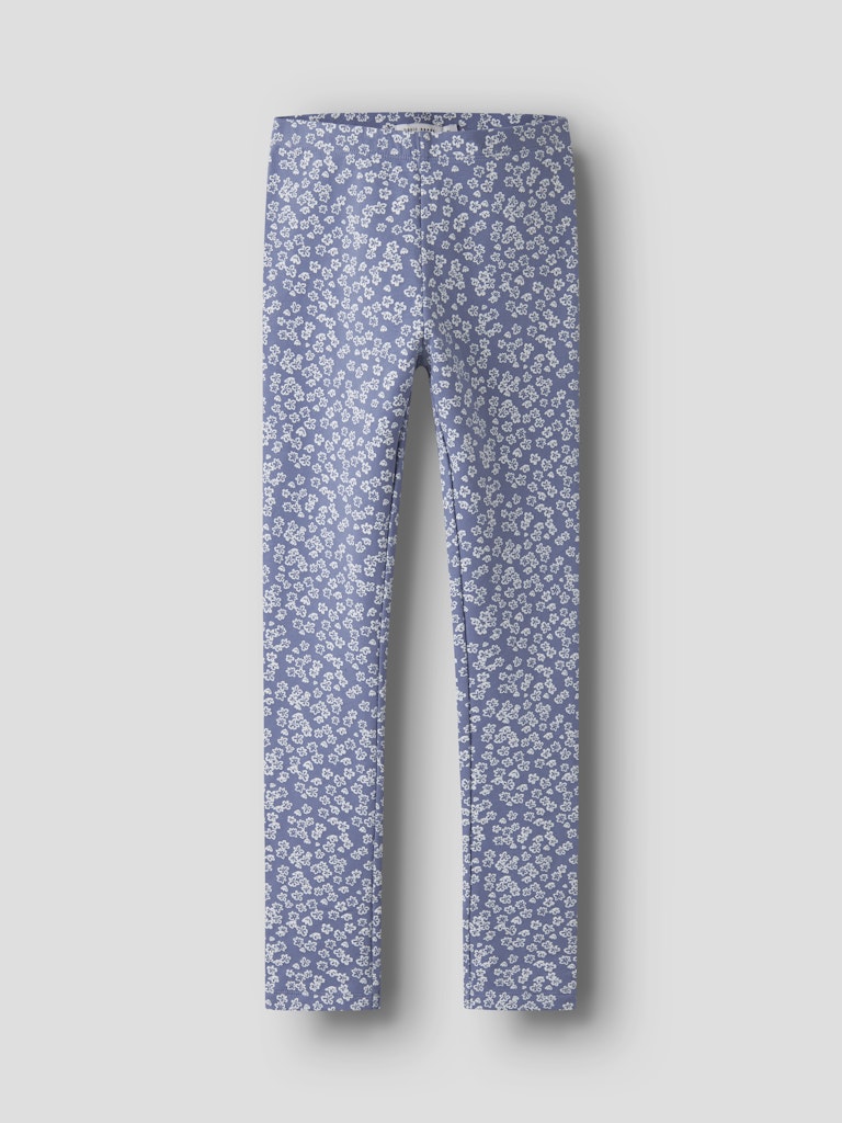 Name it Girls Blue Floral Winter Legging with Brushed Inner Feel