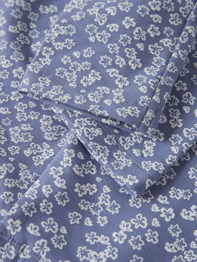 Name it Girls Blue Floral Winter Legging with Brushed Inner Feel