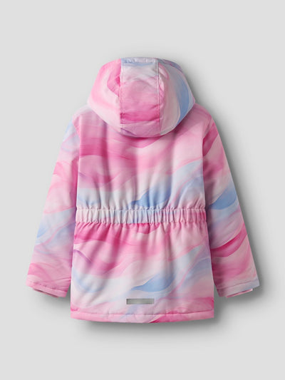 Name it Girls Padded Winter Jacket - Abstract Pink