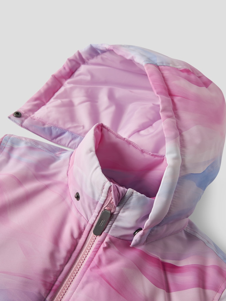 Name it Girls Padded Winter Jacket - Abstract Pink