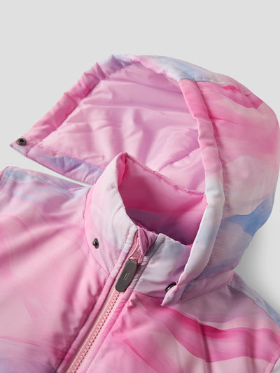 Name it Girls Padded Winter Jacket - Abstract Pink
