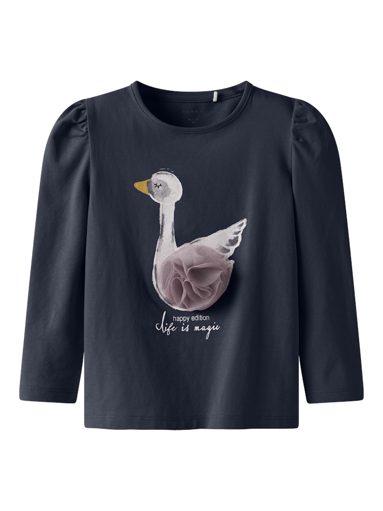 Name it Girls 2-Piece Swan Set - Navy