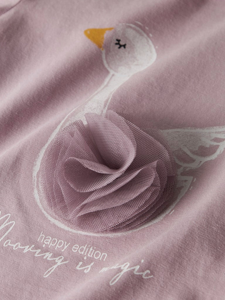 Name it Girls 2-Piece Swan Set - Lilac