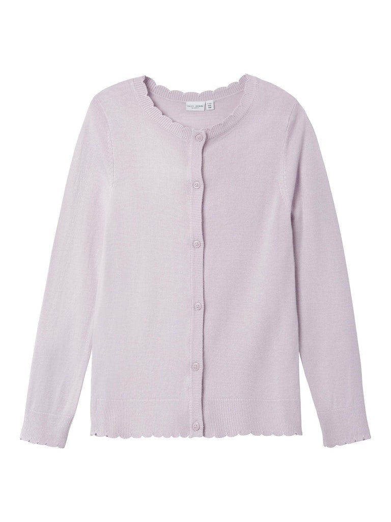 Name it Girls Long-Sleeved Knit Cardigan - Lilac