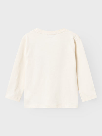 Name it Girls Long Sleeved Butterfly Top - Cream
