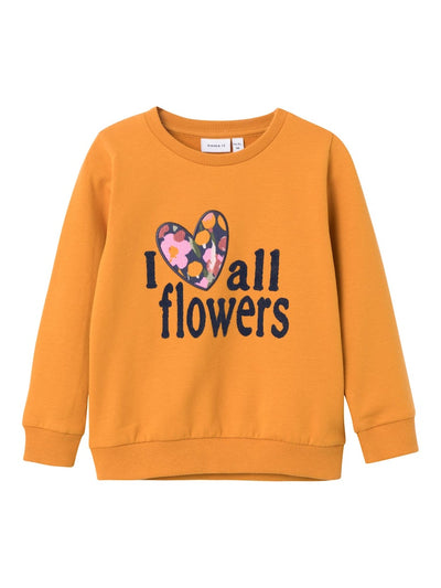 Name it Girl Flower Print Sweatshirt