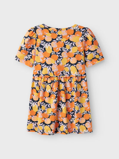 Name it Girls Colourful Short Sleeved Cotton Dress