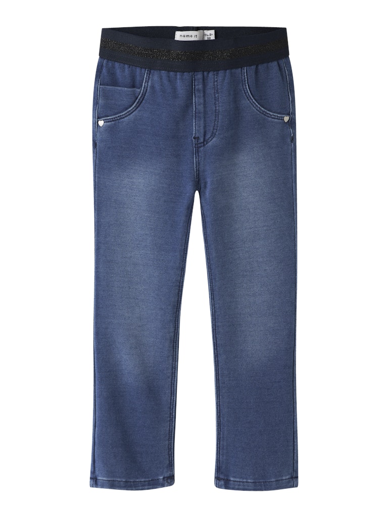 Name it Mini Girl Stretchy Denim Blue Sweat Jeans