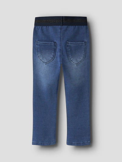 Name it Mini Girl Stretchy Denim Blue Sweat Jeans