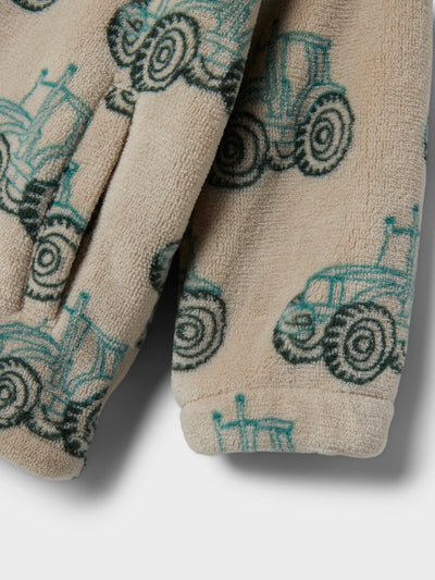 Name it Mini Boy Tractor Fleece Zip-Up Cardigan