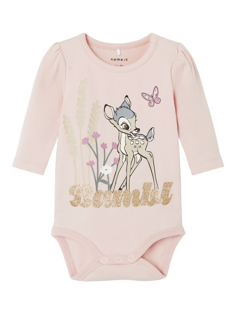 Baby Girl 2-Piece BAMBI Body Suit Set - Light Pink