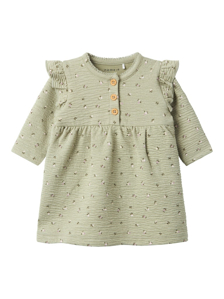 Name It Baby Girl Dress  - Tea Green