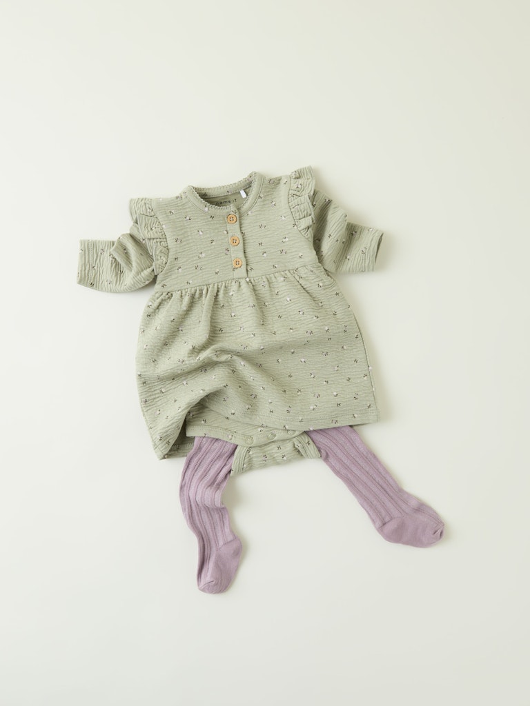 Name It Baby Girl Dress  - Tea Green