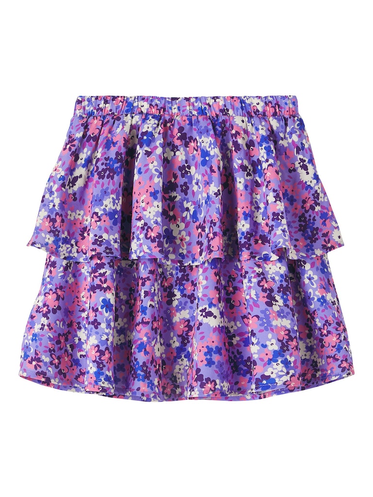 Name it Girls Floral Print Skirt - Purple
