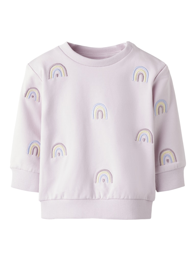 Name it Baby Girls Embroidered Rainbow Sweatshirt