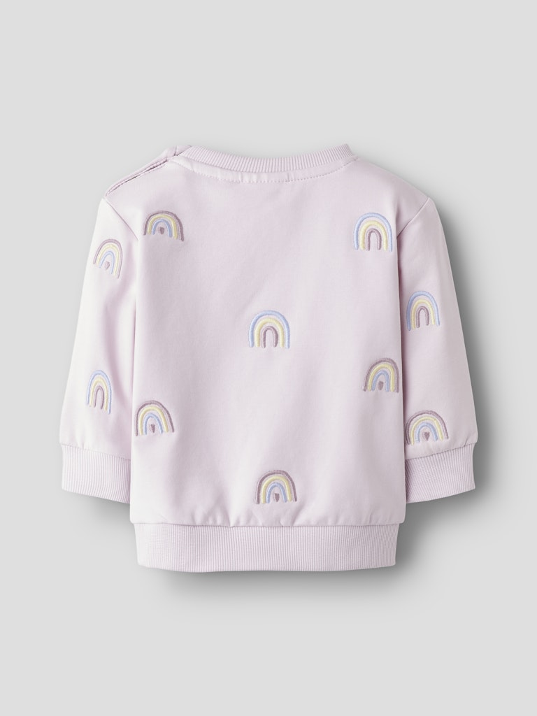 Name it Baby Girls Embroidered Rainbow Sweatshirt