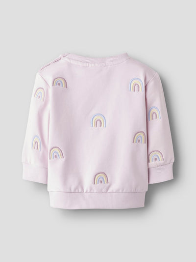 Name it Baby Girls Embroidered Rainbow Sweatshirt