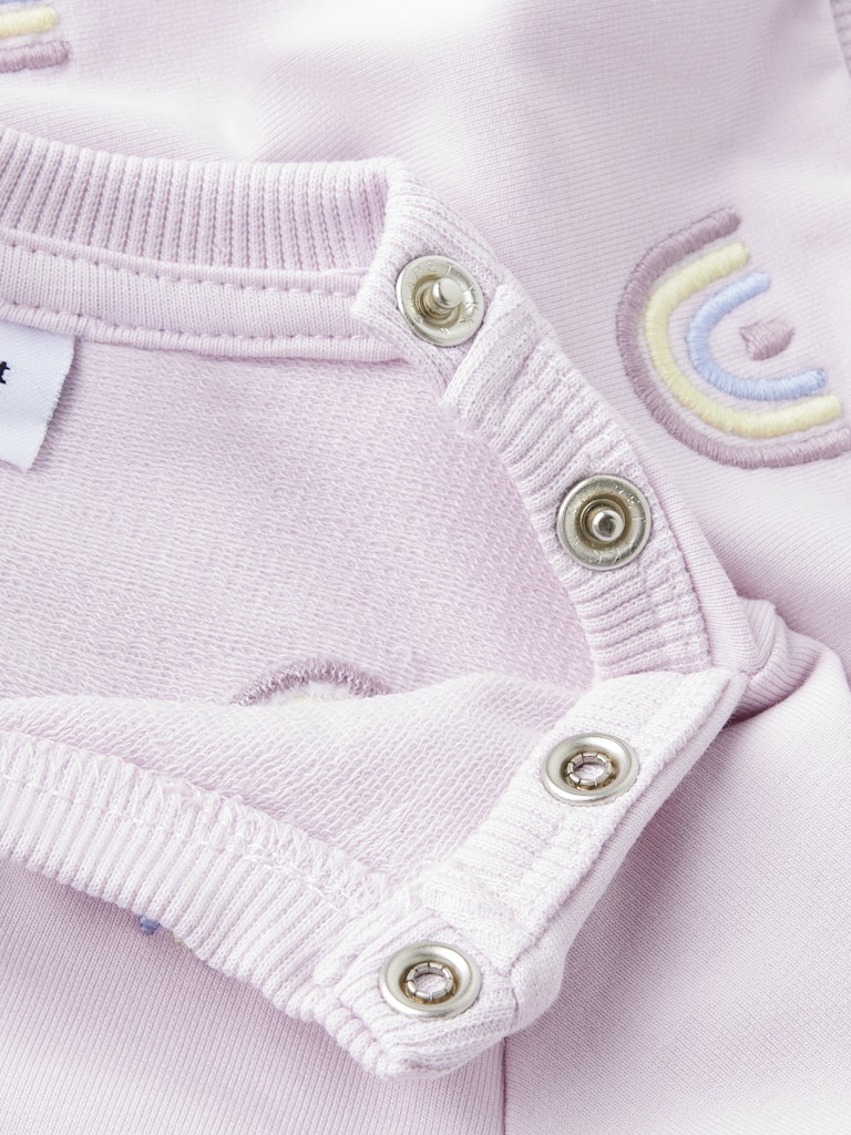 Name it Baby Girls Embroidered Rainbow Sweatshirt