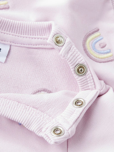 Name it Baby Girls Embroidered Rainbow Sweatshirt