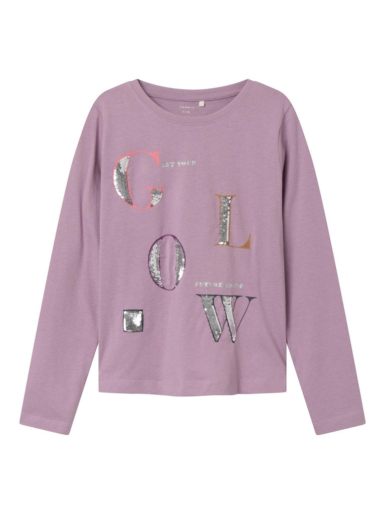 Name it Girls Long-Sleeved SEQUIN Top