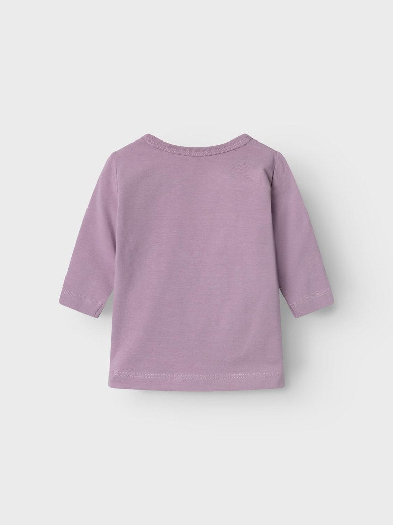 Name it Baby Girls Long-Sleeved Hearts Top - Lavender