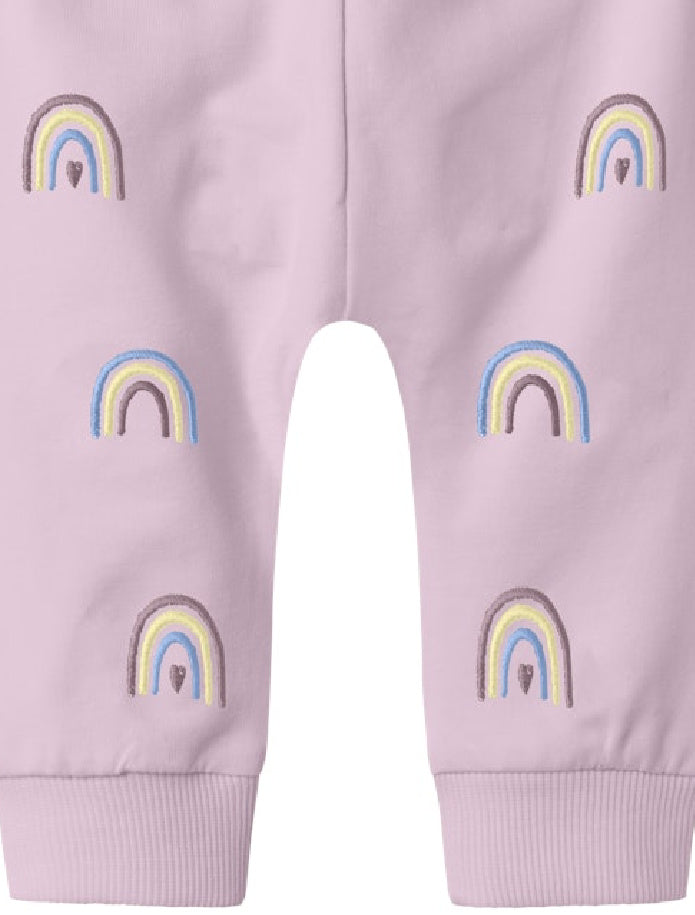Name it Baby Girl Pants Rainbow Embroidered Pants