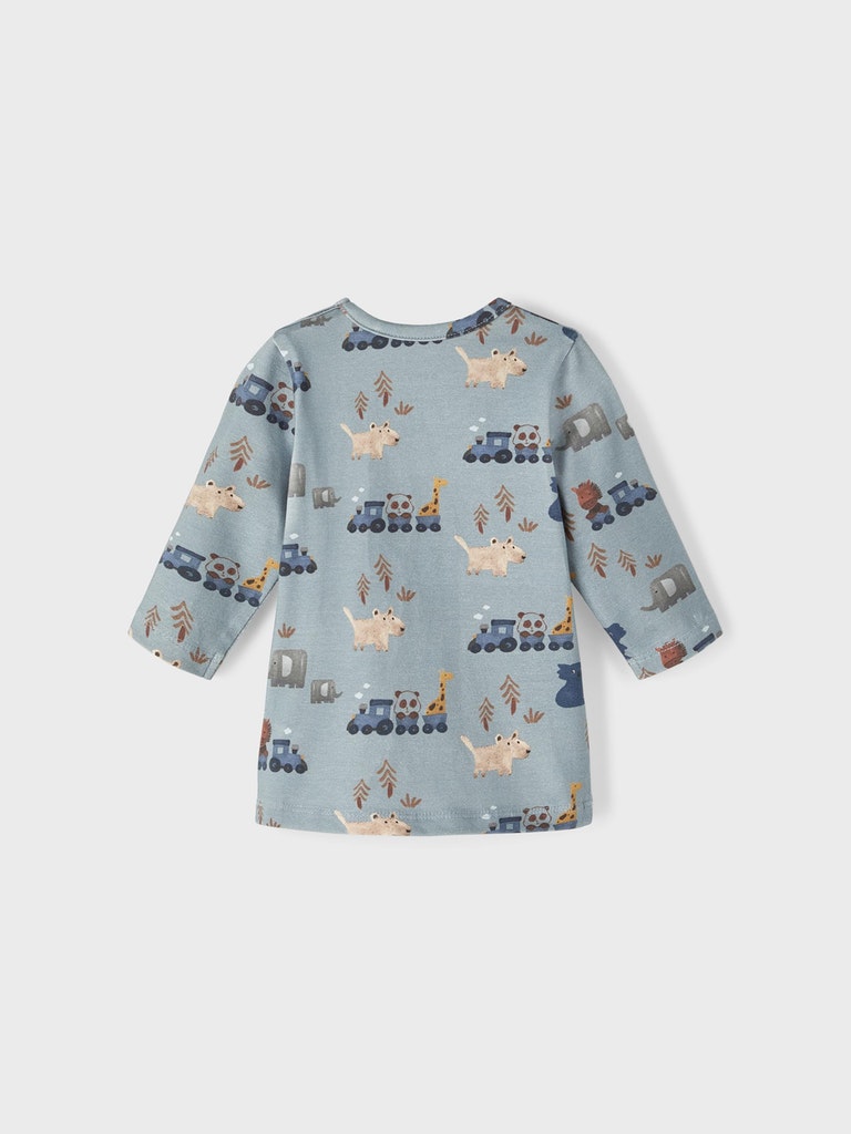 Name It Baby Boy Animal Print Top - Blue