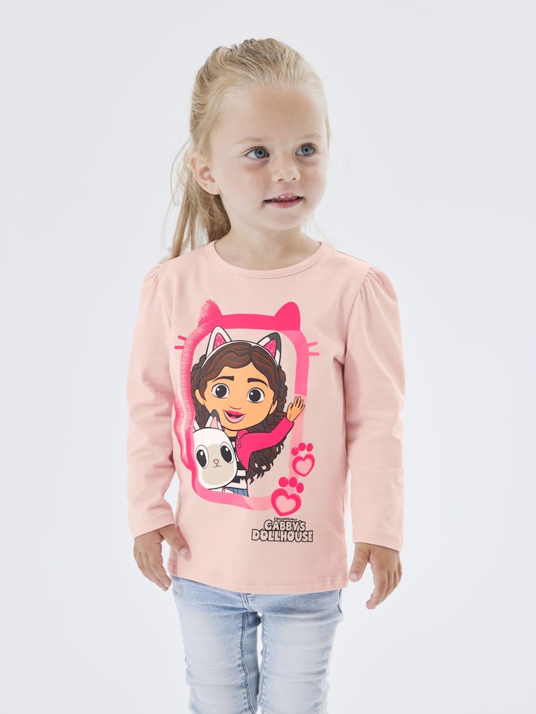 Girls Gabby Doll House Long Sleeved Top - Pink