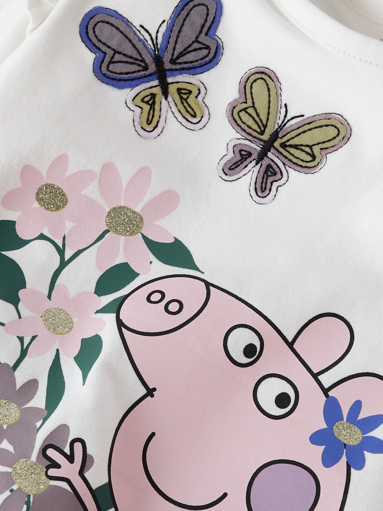 Girls Peppa Pig Long Sleeved Cotton Top