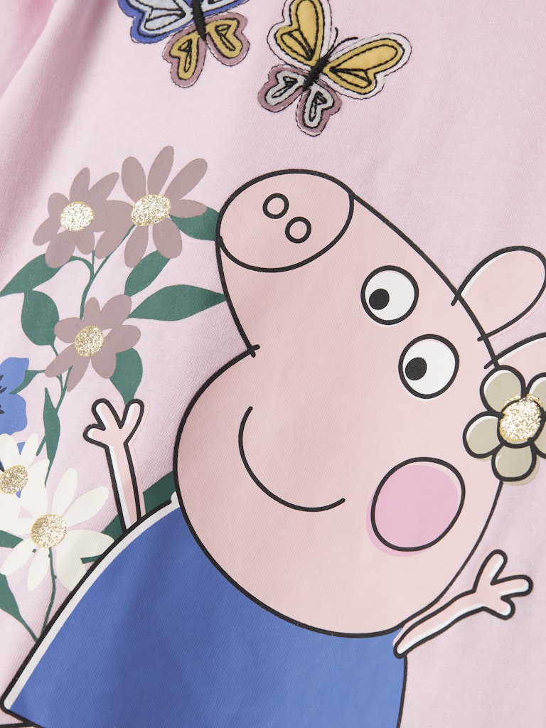 Girls Peppa Pig Long Sleeved Cotton Top
