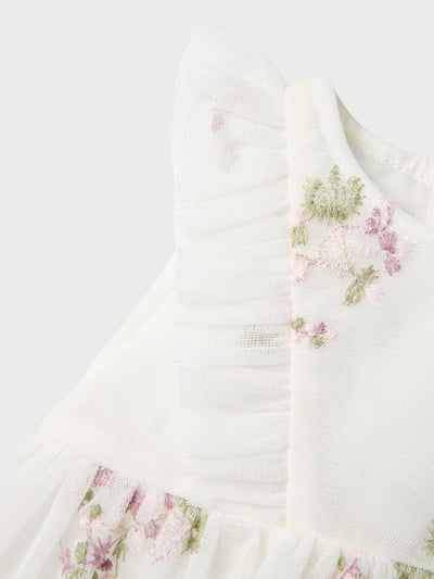 Name it Baby Girl Embroidered Floral Dress