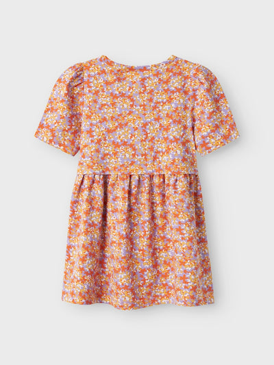 Name it Girls Colourful Short Sleeved Dress