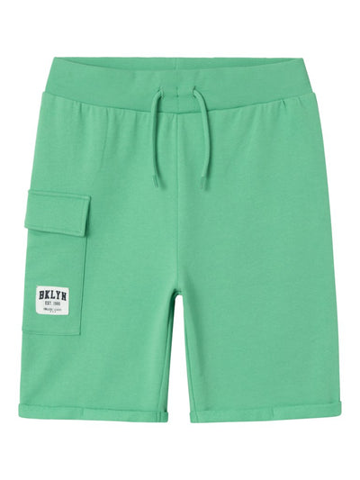 Name it Boys Cotton Sweat Shorts - Green