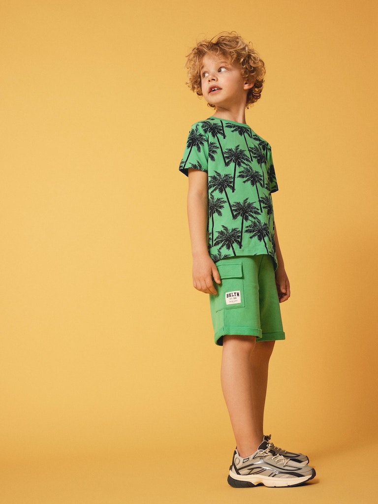 Name it Boys Cotton Sweat Shorts - Green