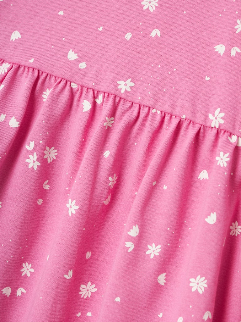 Name It Girls Frill Sleeve Summer Dress - Pink