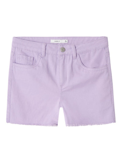Name It Girls Denim Shorts - Lilac/Pink
