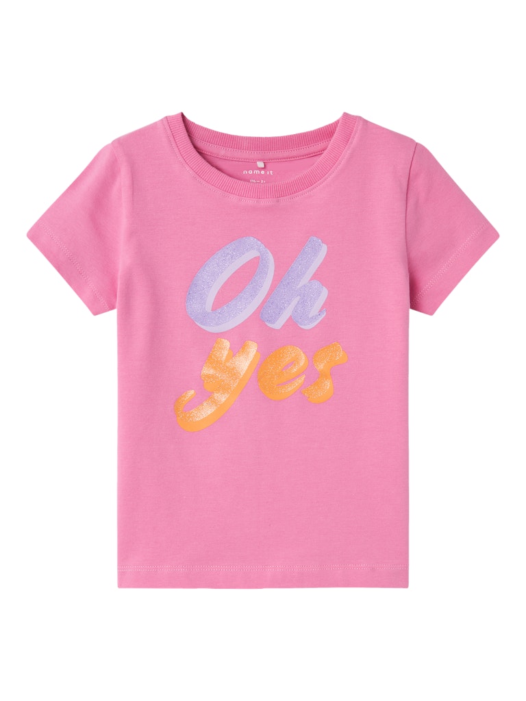 Name It Mini Girl Sequin T-Shirt - Pink/Navy