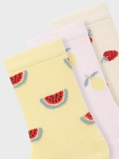 Girls 3-Pack Socks - Fruity