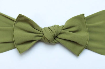 Little Bow Pip OLIVE GREEN Pippa Bow Hairband