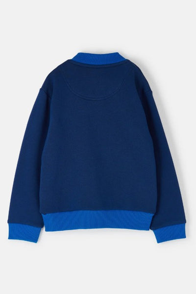 Lighthouse Boys Blue Tractor Sweat Jacket - Spencer